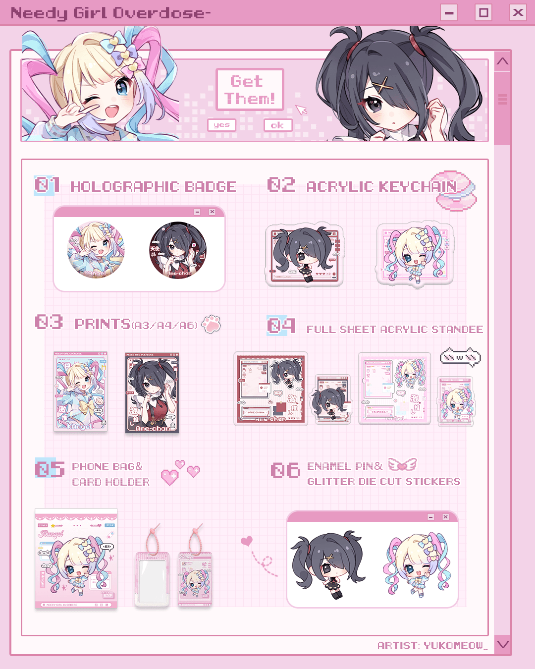 NEEDY GIRL OVERDOSE Merch Set