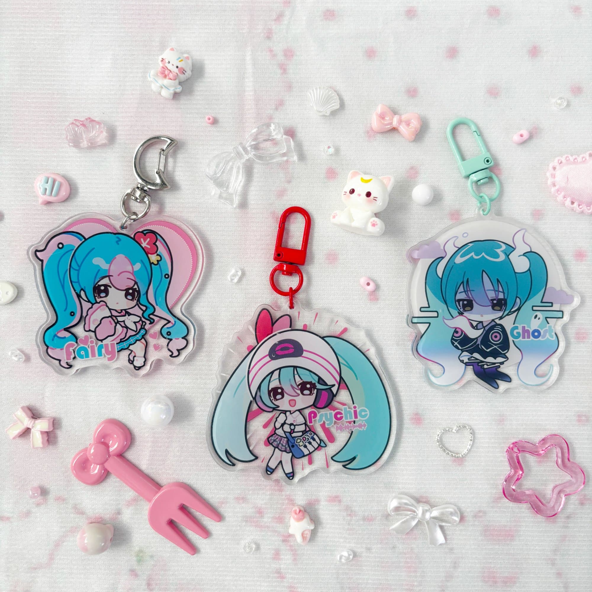 Hatsune Miku X PokΓ©mon Acrylic Keychain