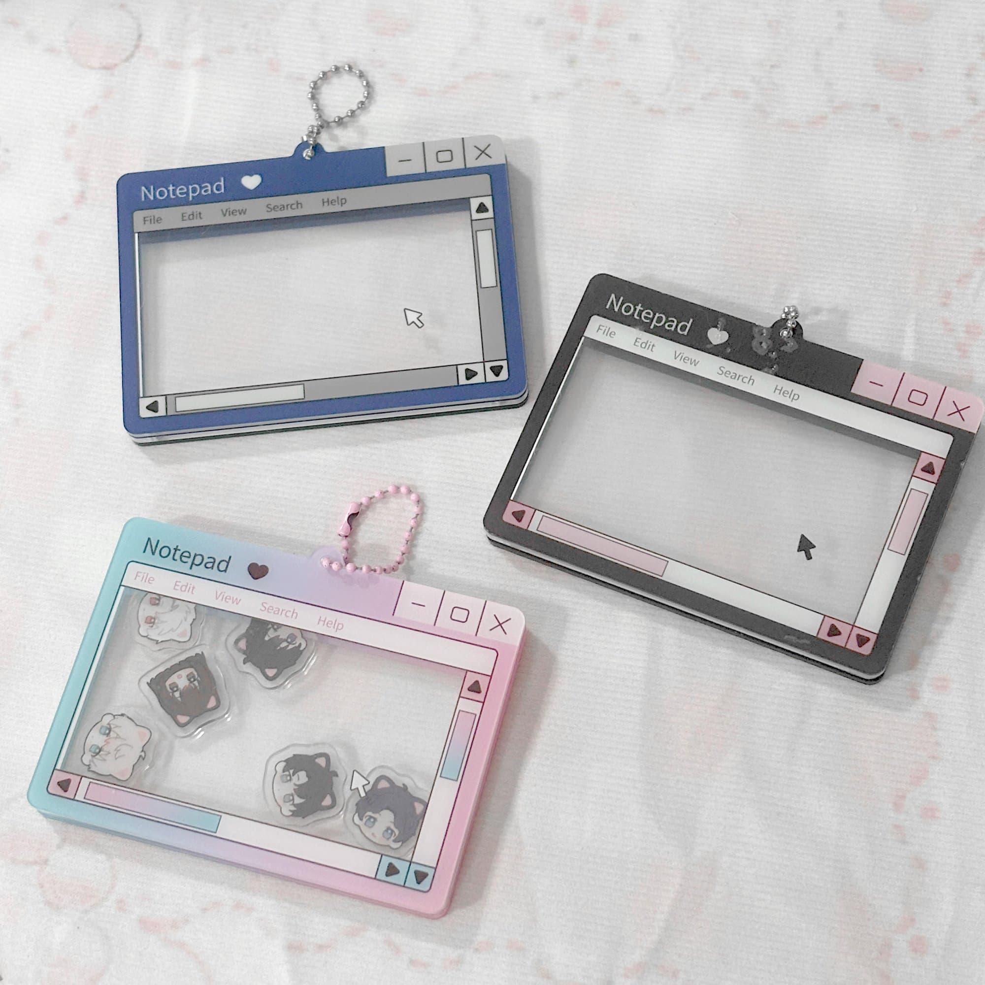 Notepad Acrylic Shaker Case