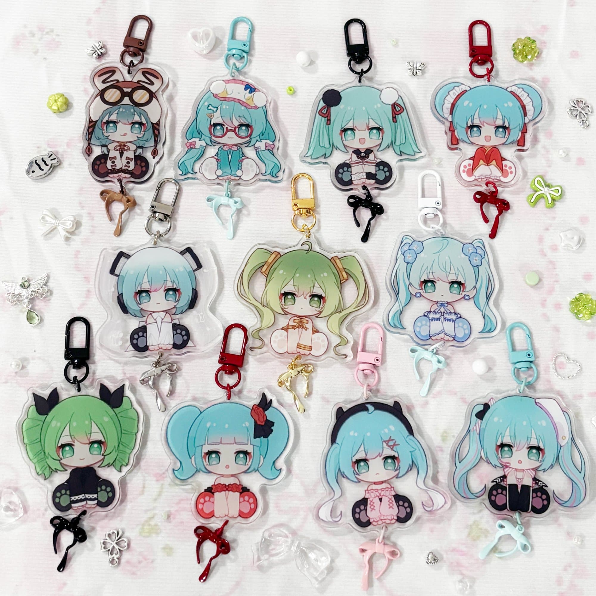 Hatsune Miku Linked Acrylic Keychain