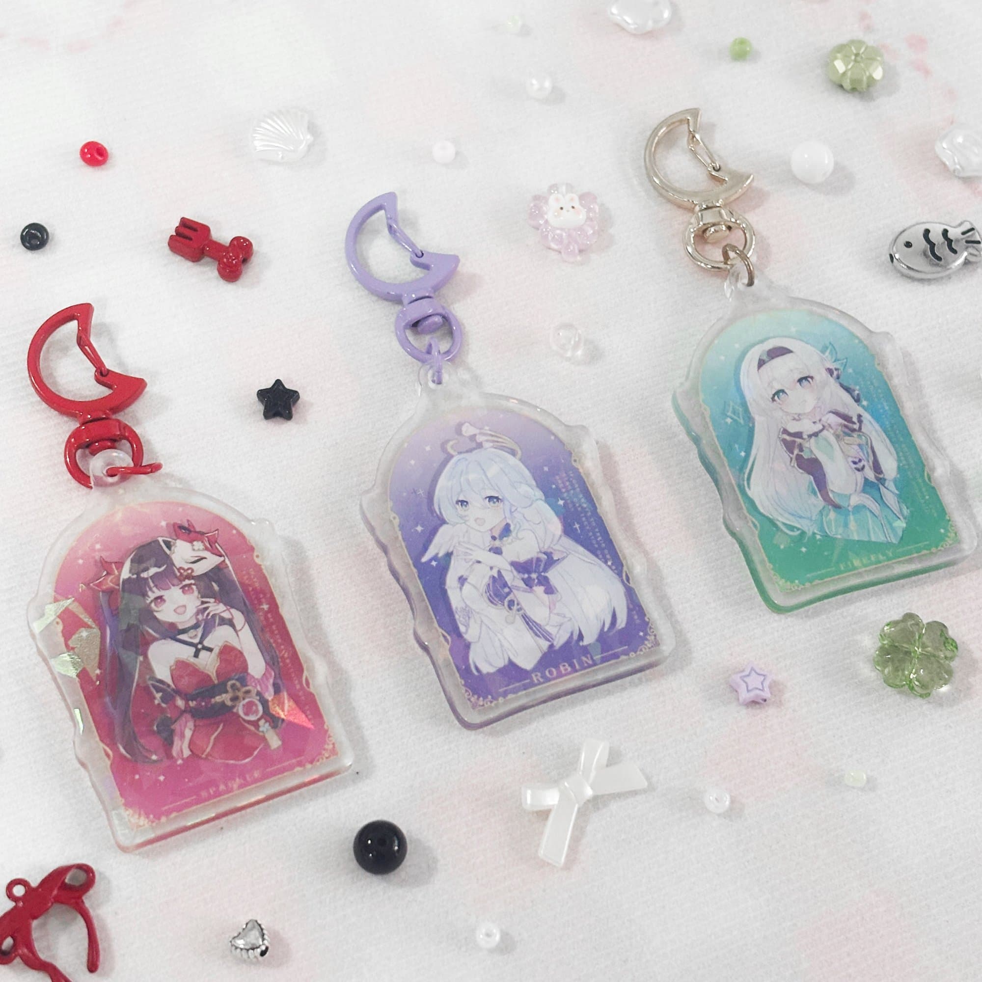 Honkai girls Acrylic Keychain