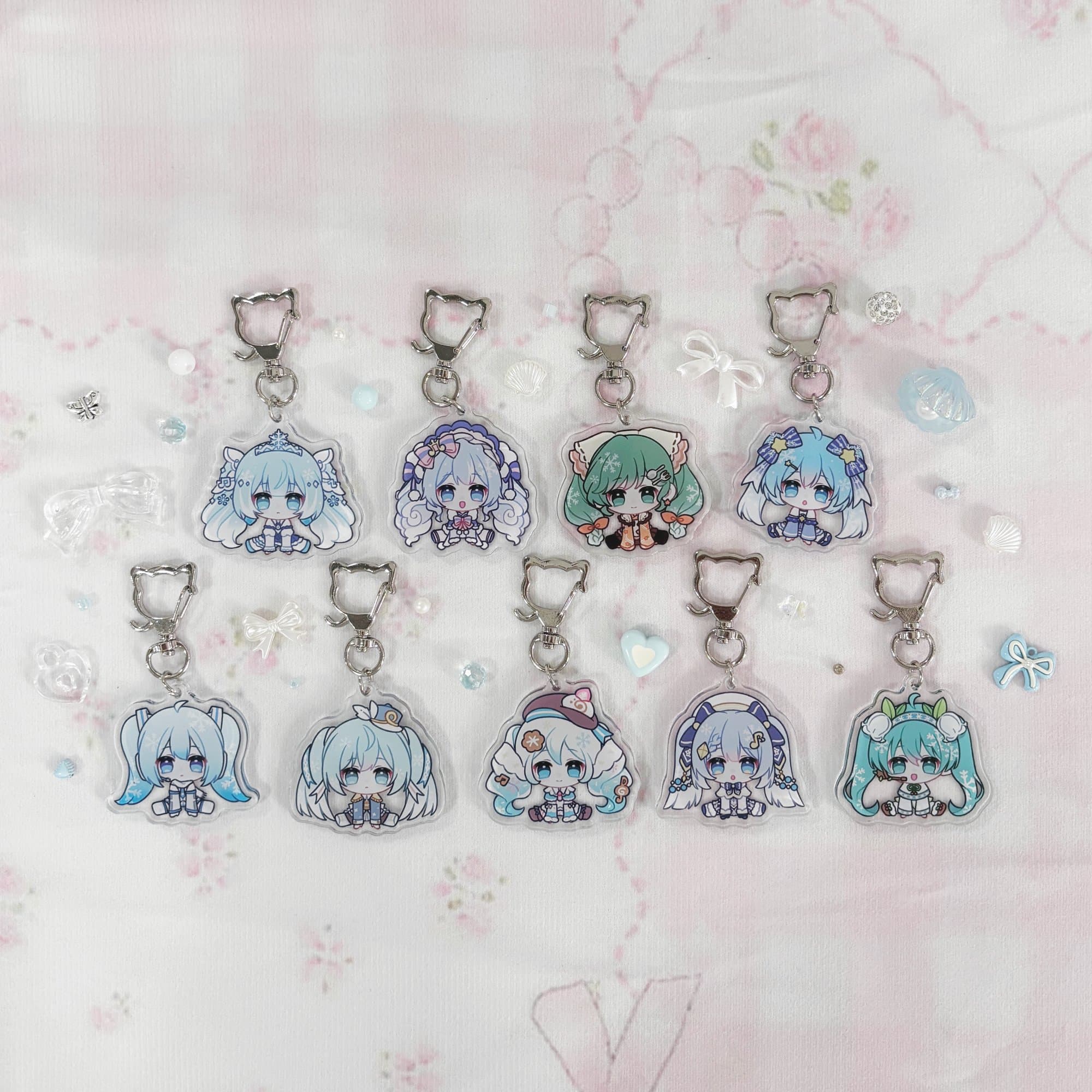 Snow Miku Acrylic Keychain Mystery Bag