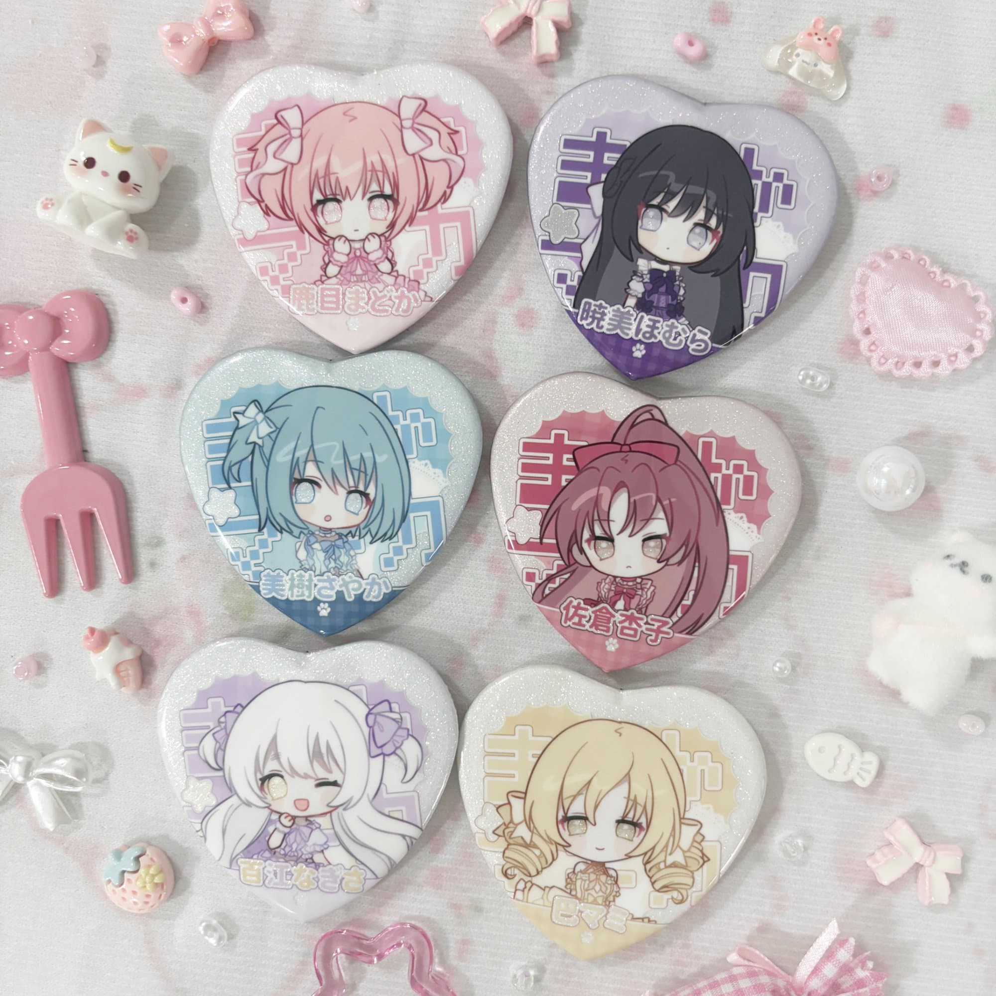 Madoka Magica Heart Badge