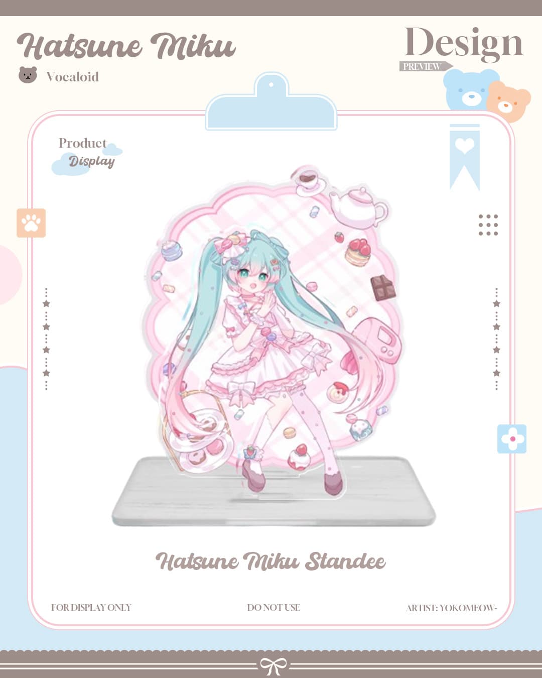 Hatsune Miku Afternoon Tea Acrylic Standees