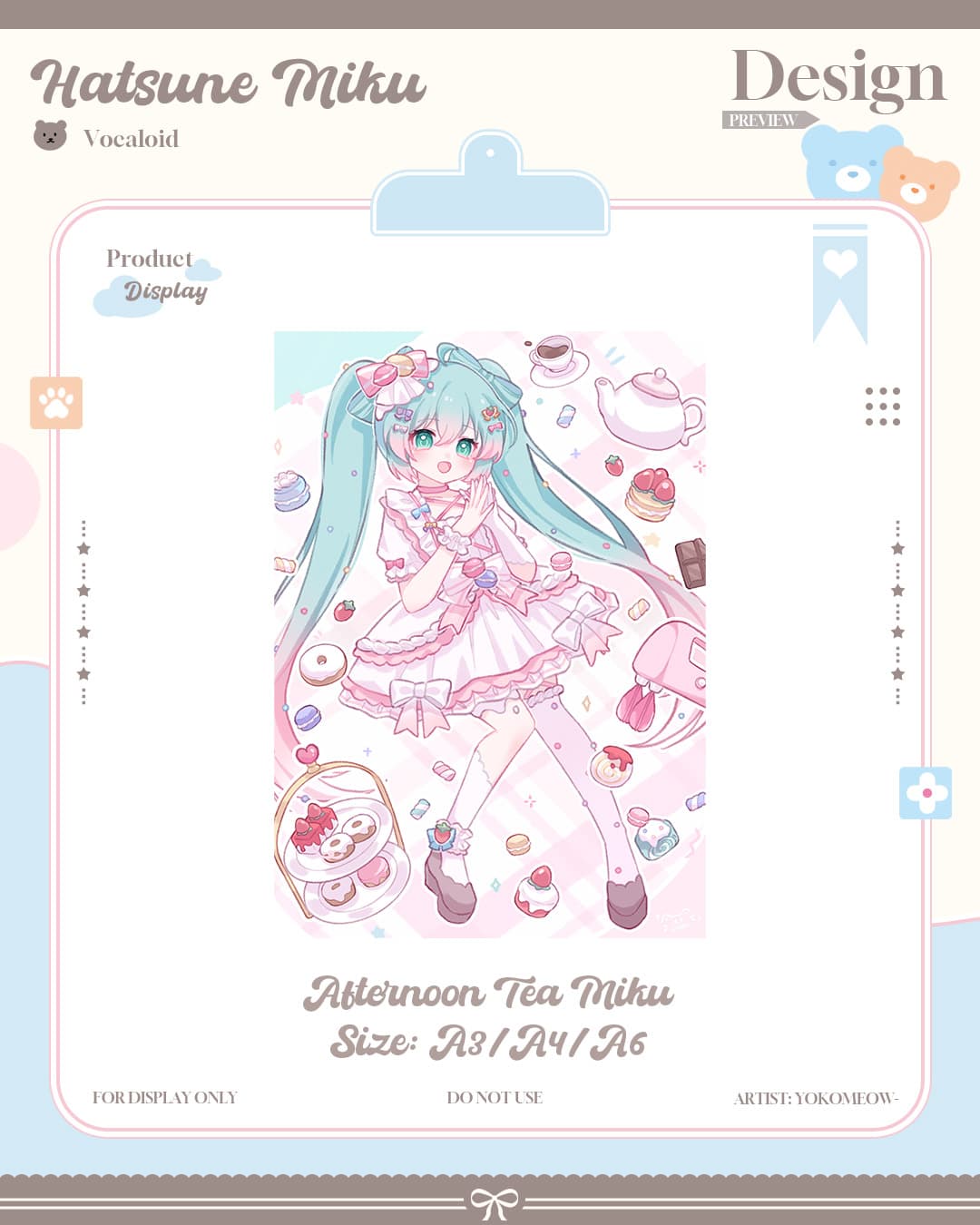 Afternoon Tea Miku Prints