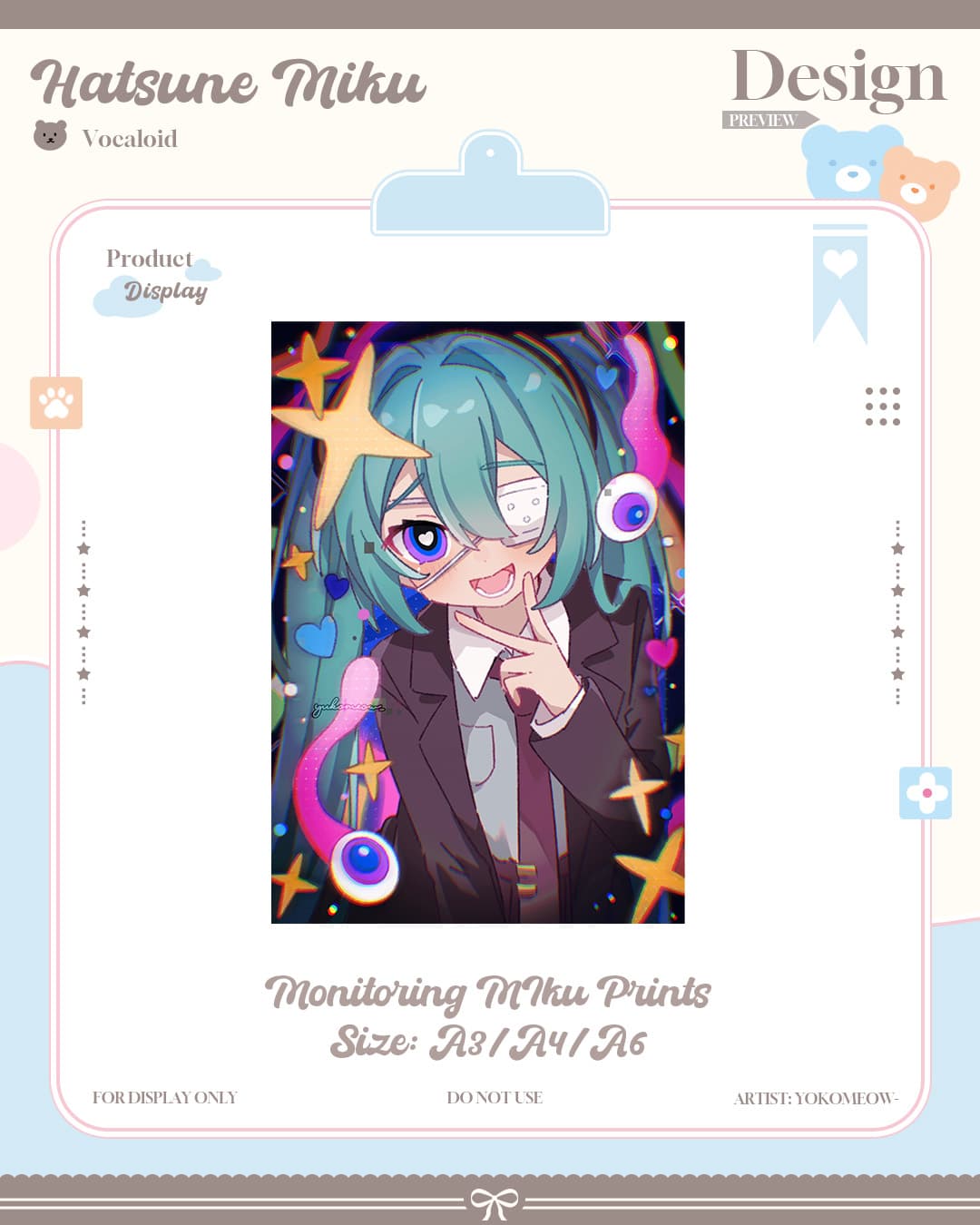 Monitoring Miku Prints